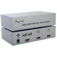  Bộ chuyển mạch KVM USB+ HDMI 2 vào 1 ra Dtech DT-8121